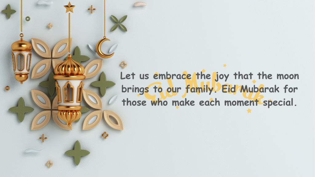 eid wishes for family