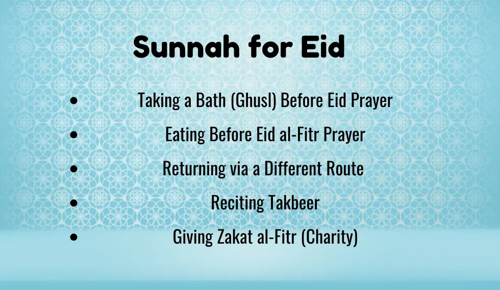 sunnah for eid